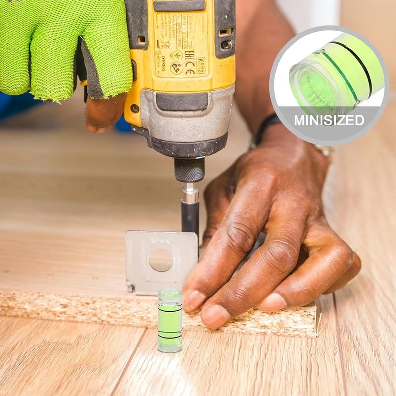 10 قطعة من مجموعة أدوات مستوى الفقاعات المصغرة مقاس 3 بوصات، مقياس تسوية أفقي محمول لتعليق الصور DIY - Image 3